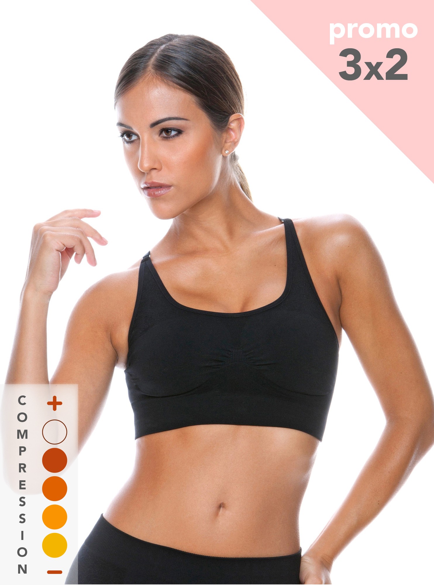 Reggiseno Sportivo Compressione Media